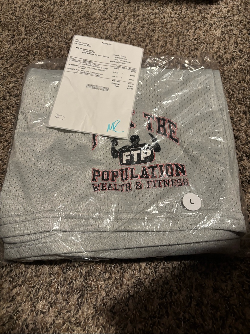 FTP Wealth & Fitness Champion Mesh shorts. New. Large